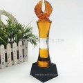 Latest design attractive price custom crystal award trophy